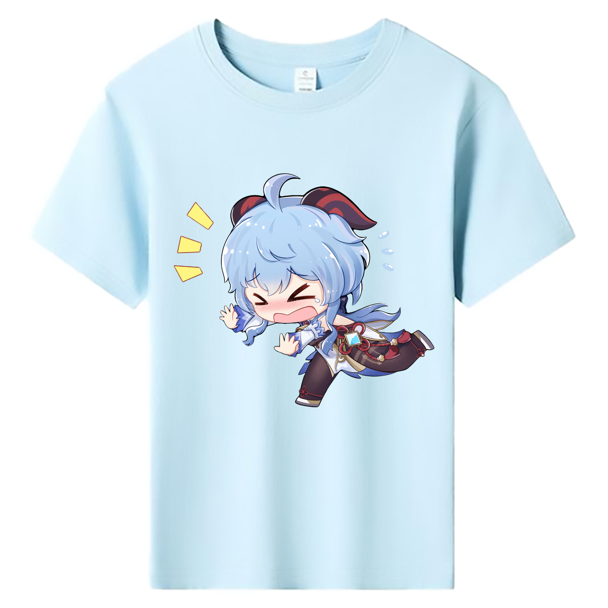 げんし神 甘雨 かんう genshin Ganyu 綿100％キッズTシャツ（フロントプリント）